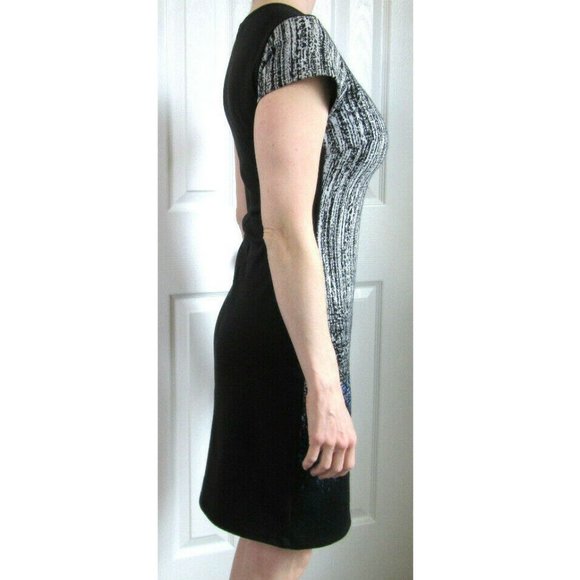 Desigual Black White Dress Office Cocktail Party, Date Casual Designer Women XS - Picture 4 of 12